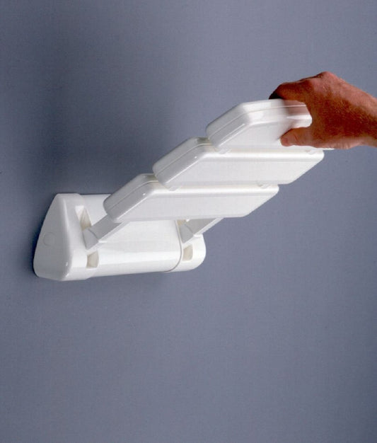 Provex Serie 250 klappbarer Duschsitz für Wandmontage weiß